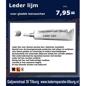Leder lijm